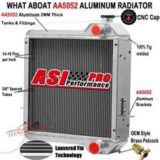 Radiador de 4 filas 62 mm para retroexcavadora Case 234876A1 234876A2 580L 580SL 590SL 584E