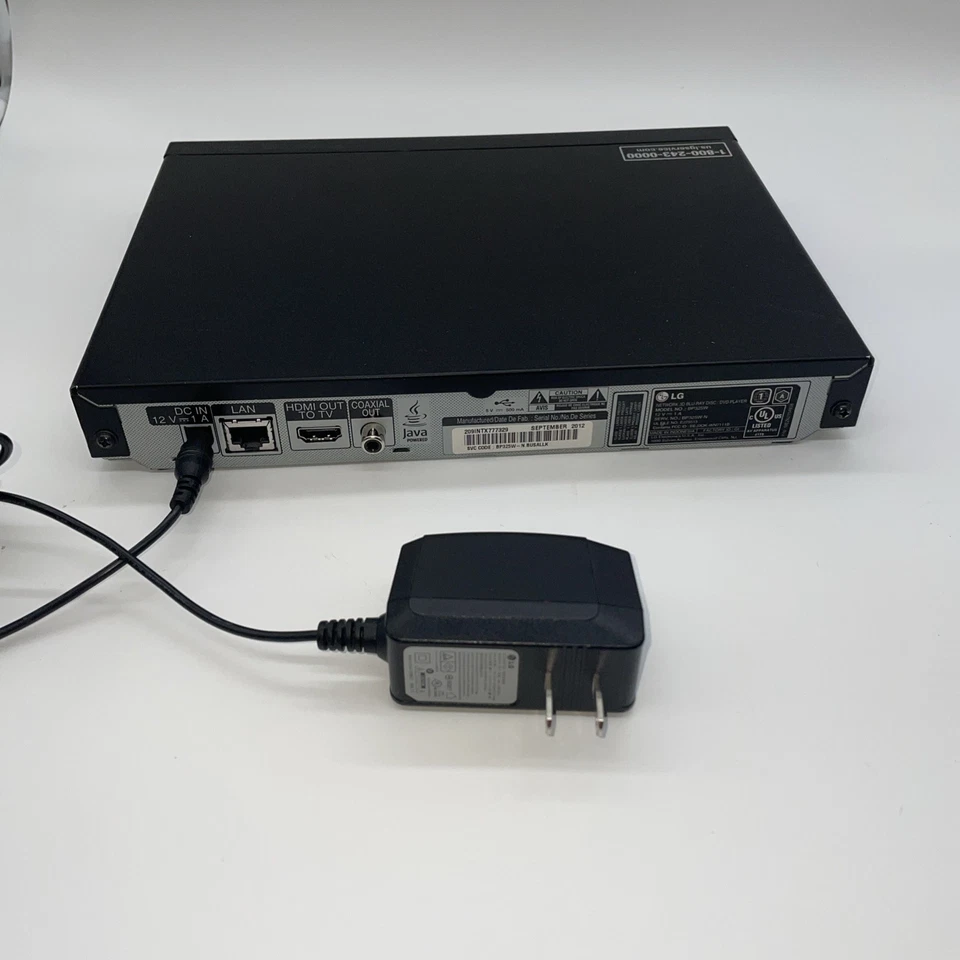 LG Blu-ray DVD Player BP325W With Remote Tested Works - Image 3 of 4