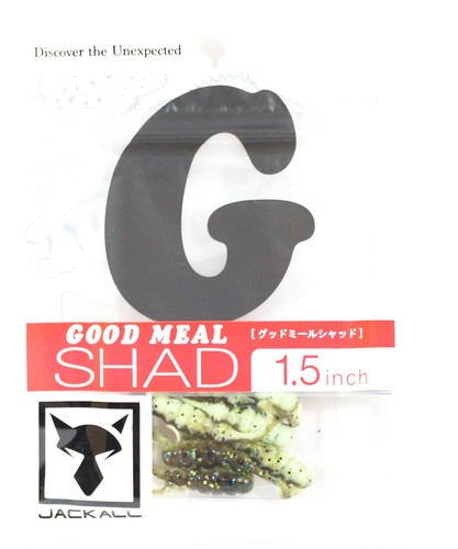 Jackall Soft Lure Good Meal Shad 1.5 Inches Goodmeal Crystal