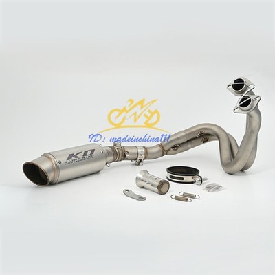 For Kawasaki Ninja 650 Z650 2012-2024 Full System Black Exhaust Tips Header Pipe