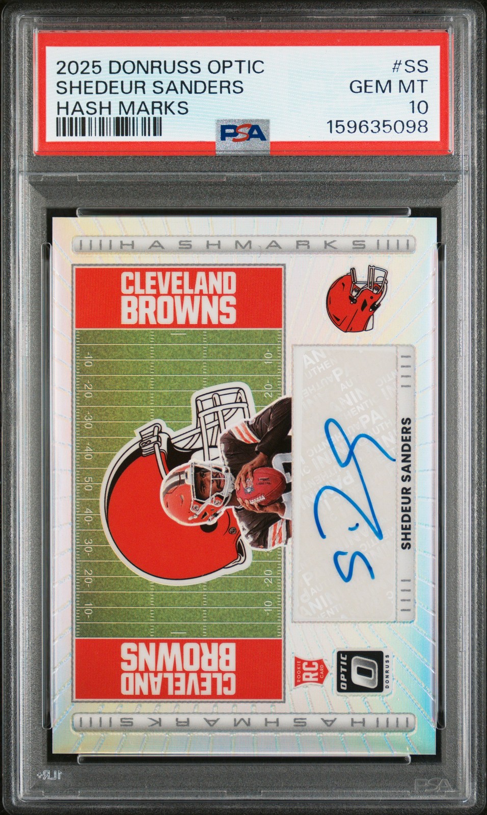 Shedeur Sanders Panini Donruss Optic Hash Marks #SS Base