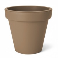 Pflanz KüBel Rund Xxl Ø 58 Cm Groß - Mokka - Kunststoff Garten Blumen ÜBer Topf
