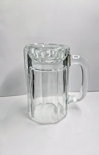Libbey Heidelberg 16 oz Heavy Glass Beer Mug Paneled 5.5" Tall - Picture 4 of 4