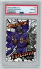 2023 Absolute LAMAR JACKSON #10 Explosive SSP Case Hit Ravens PSA 10 GEM M541