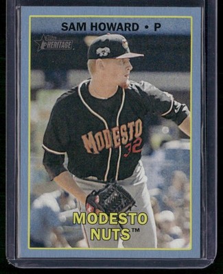 2016 Topps Heritage Minor League #105 Sam Howard Blue #/99