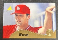 1995 Pinnacle Museum Collection Allen Watson Baseball Card #329 Cardinals EXMT