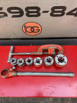 #ad Ridgid 00R Pipe Threading Set Ratchet Handle6 Dies ALL GOOD TEETH 7 9 26 #1 $179.99