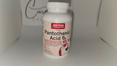 Jarrow Formulas Pantothenic Acid B5 500mg Energy Metabolism 100 Ct Exp 03/27