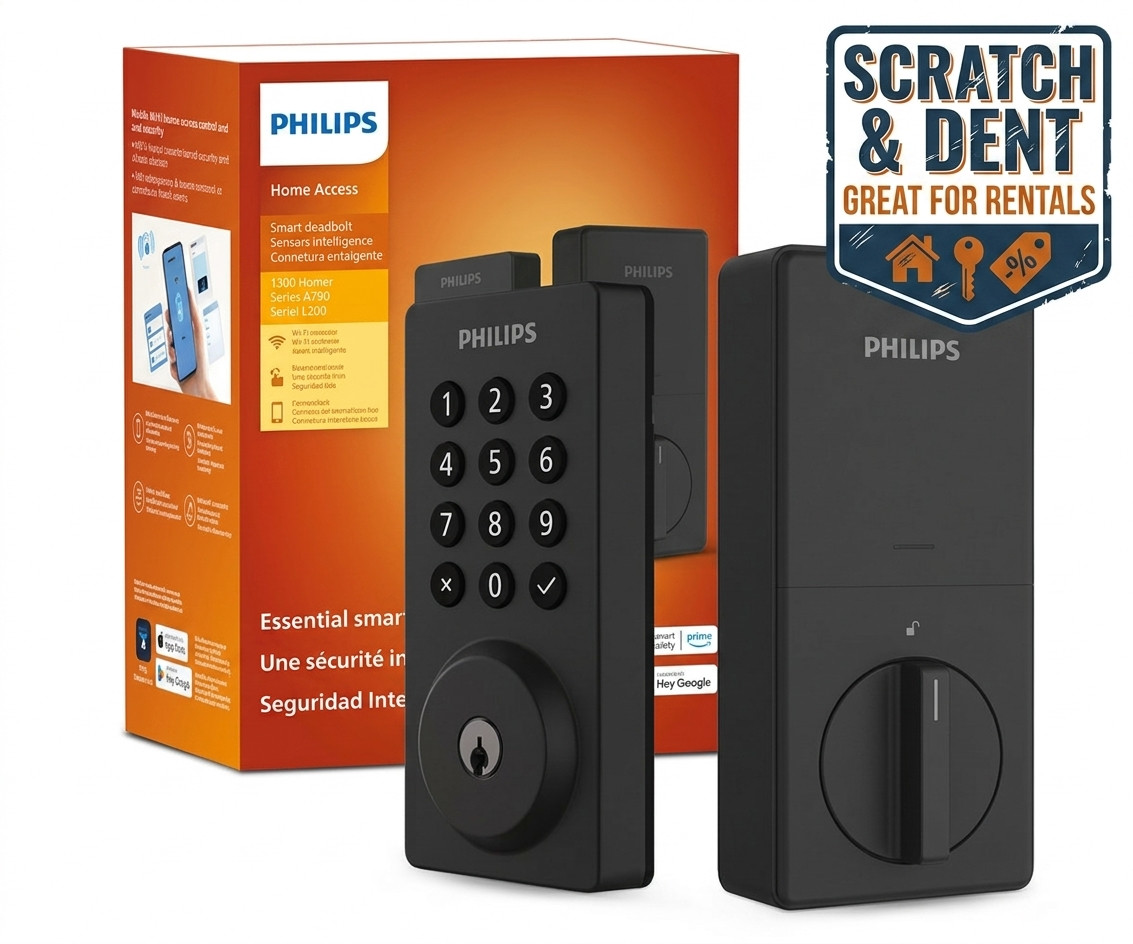 *GREAT DEAL* Phillips Home Access 4200 Smart Deadbolt Smart Lock (Scratch/Dent)
