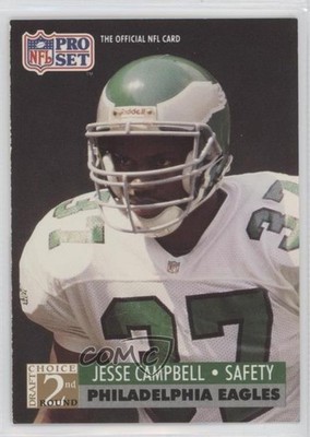 1991 Pro Set 2nd Round Draft Choice Jesse Campbell #777 Rookie RC 0f3j