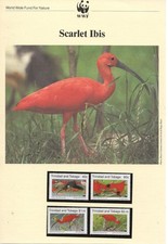 Trinidad and Tobago 1990. WWF Scarlet Ibis stamps & pages. Unused.