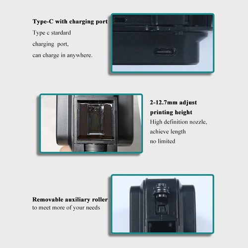 Inkjet Printer Gun Quick Drying 12.7mm For Text Barcode QR Code Counter Hot - Afbeelding 11 van 12