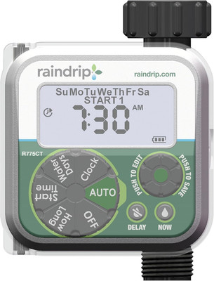 Raindrip Digital Hose-End Automatic Water Timer, Connects to Garden Faucets and