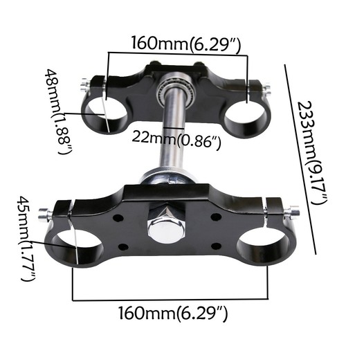45/48mm Front Forks Wheel 70/100-19 Tire Brake Pit Bike Apollo 150cc 125cc 200cc - Picture 5 of 11