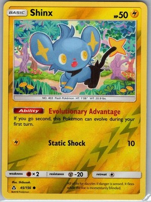 Shinx 45/156 Common Pokemon Reverse Holo Near Mint