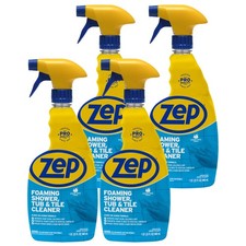 Zep Foaming Shower Tub and Tile Cleaner - 32 oz Case of 4 ZUPFTT324 - No Scrub