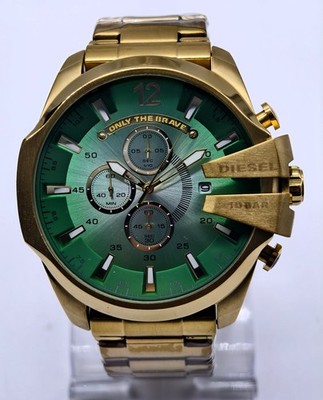 Diesel 10 Bar ''ONLY THE BRAVE'' Chronograph Date Indicator Quartz Men Wrist Watch