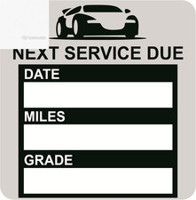 Oil Change Stickers for Windshield Static Cli...