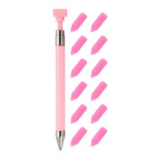 12Pcs Fine Point Diamond Art Pen Diamond Art Accessories with Wax Pink