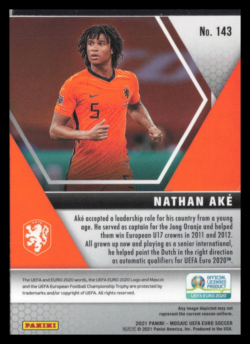 ナタン・アケ 2021 Panini Mosaic UEFA EURO #143 Nathan Ake Netherlands