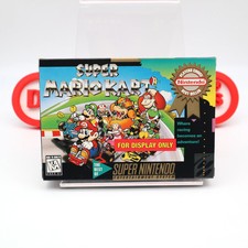 SNES Super Nintendo SUPER MARIO KART - FDO / FOR DISPLAY ONLY BOX CASE