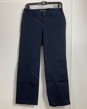 NWT Eddie Bauer Women Navy Slightly Curvy Pants Size 2 Petite