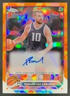 Domantas Sabonis 2023-24 Topps Chrome Sapphire Chrome Auto /25