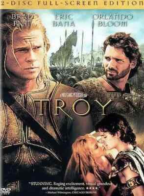 Troy (Brad Pitt, Eric Bana, 2-Disc Full Screen) [DVD] no slipcover *Combine Ship