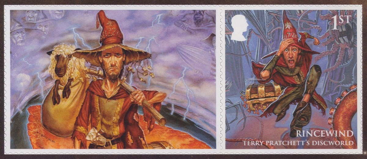 GB LS154a Terry Pratchett's Discworld Rincewind 1st single MNH