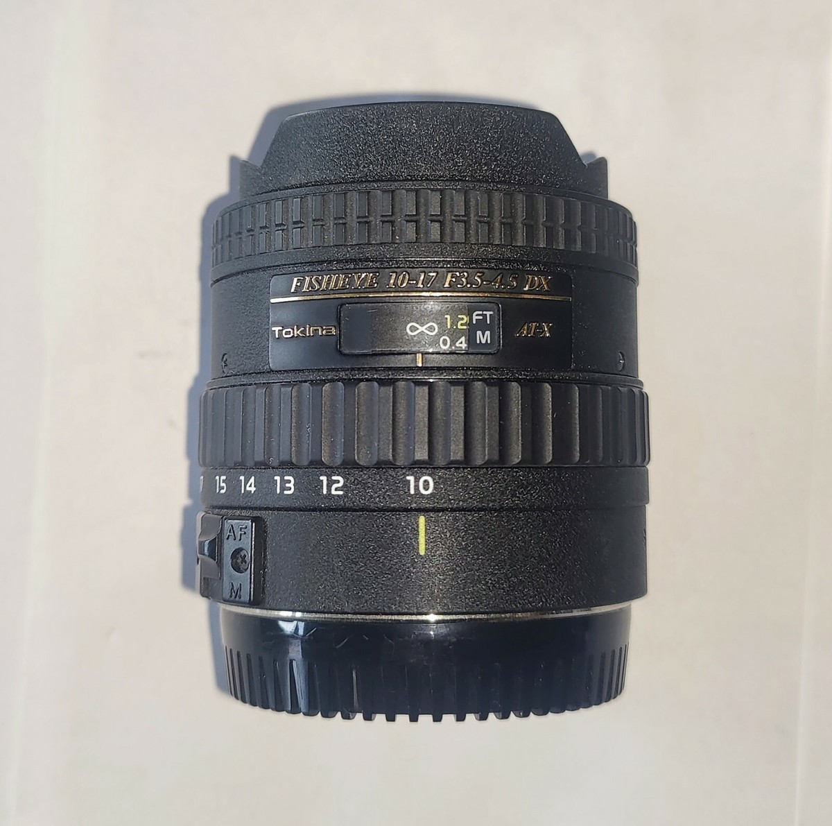 Tokina AT-X FISHEYE 10-17mm f/3.5-4.5 DX AF Lens For Canon APS-C