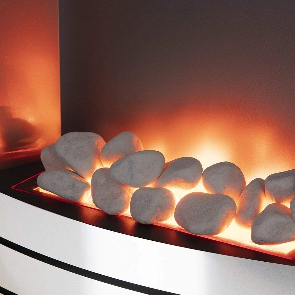 Warmlite York Fireplace Suite Realistic LED Flame - Choose Oak, Ivory or  Beech | eBay