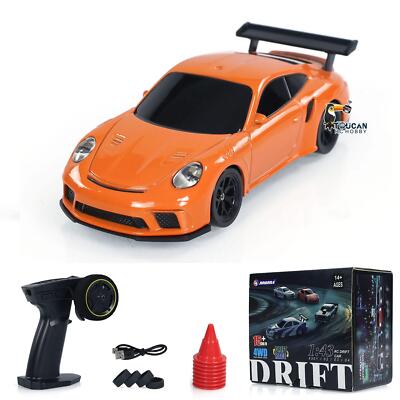 Remote Control Mini Drift Car 1:43 Race Car Toy Traffic Safety Cone Radio Lights