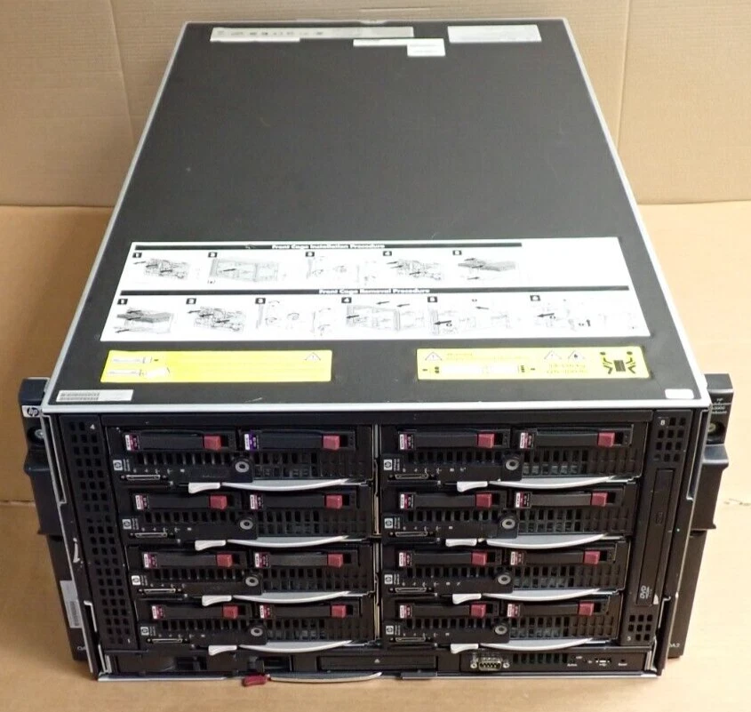 HP BladeSystem BLc3000 8-Slot Chassis +7x BL460c G6 +1x BL460c G7 Blade Servers - Image 3 of 4