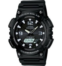 Casio - AQS810W-1AV - Solar Analog/Digital Watch - Black