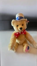 Steiff Blond  Mohair Teddy Bear First American Teddy Exclusive Limited Ed MIB 95