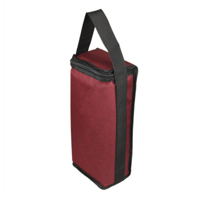 Sac de transport isotherme magasin vin 2 bouteilles protection refroidisseur fourre-tout pour picnic