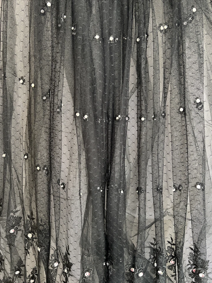 复古定制黑色紧身胸衣甜心舞会礼服水钻亮片小号 — 第 4/4 张图片