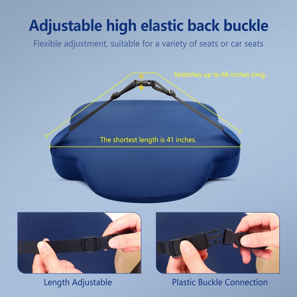 Lumbar Support Pillow for Office Chair, Memory Foam Back Support Pillow