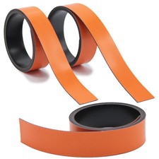 3x Magnet-Streifen Orange - ca. 2 cm x 1 m Magnetband zum markieren I mag_255