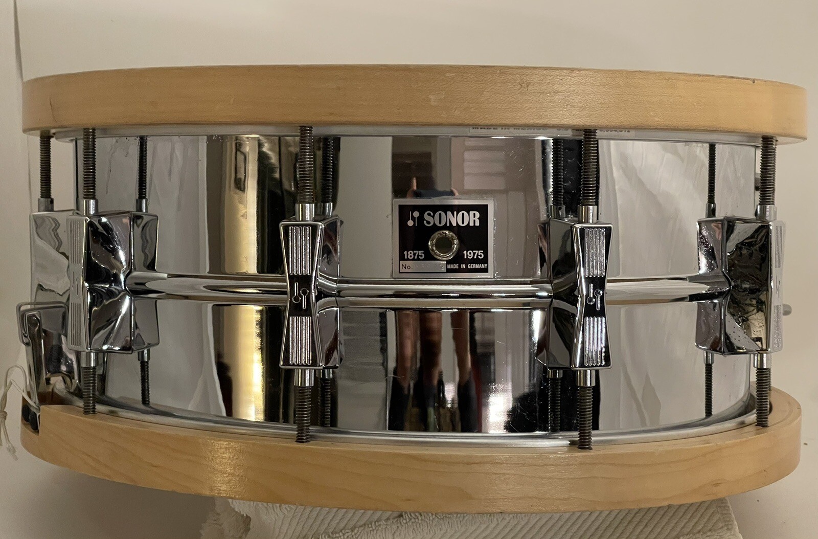 Sonor Vintage Snare Drum 14x6.5 Ferro Manganese Steel 1975 Anniversary