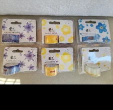6 EDOBLUE  Creative Flower Petal Washi Tape Masking Tape Decorative Decals 