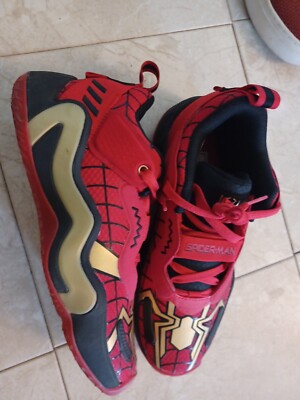Men\'s marvel Black and Red Athletic Shoes basketball US 7 Marvel Spider-Man Black & Red Basketball Sneakers | Hot Topic main image 2