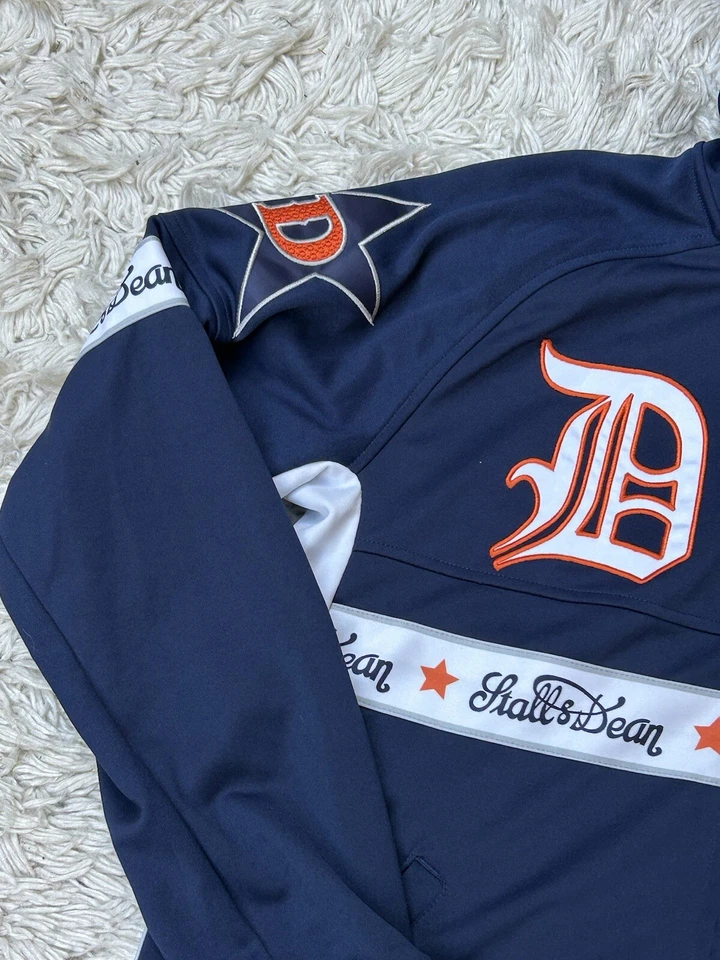 Stall and Dean Navy Detroit Tigers Full Zip Hoodie Mens Size XL Extra Large Rare - Image 3 of 4