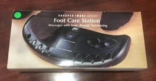 Sharper Image Foot Care Station Massager With Ionic Breeze Freshening SI638 BLK