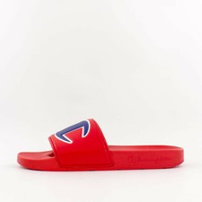 Champion Slides Sandal CM100076M Red/Red Size 4-13 Free Shipping