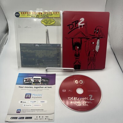 Tested Deadpool 2 Super Duper Cut Steelbook (Blu-ray) 1 Disk - READ*