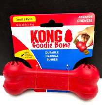 x1 Red KONG Goodie Bone Natural Rubber For Small/Petit Dogs Average Chewer Toy