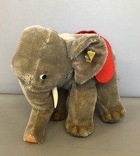 Steiff Classic Elefant | 1952 | 18cm | Mohair | 0500/17 |mit Schild & Knopf #A2