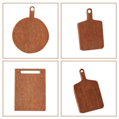 5pcs Mini Chopping Board Craft Wooden Miniature Cutting Board Mini