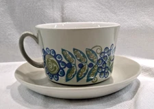 VINTAGE MCM TURI DESIGN FIGGJO FLINT NORWAY TOR VIKING CUP & SAUCER SET